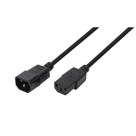 CABLU alimentare LOGILINK 1.8m, intrare C14, iesire C13, 10A, testat VDE, black, "CP091" (timbru verde 0.08 lei)