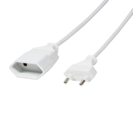 CABLU alimentare LOGILINK 3m, intrare Euro plug, iesire Euro socket, 10A, testat VDE, white, "CP127" (timbru verde 0.18 lei)
