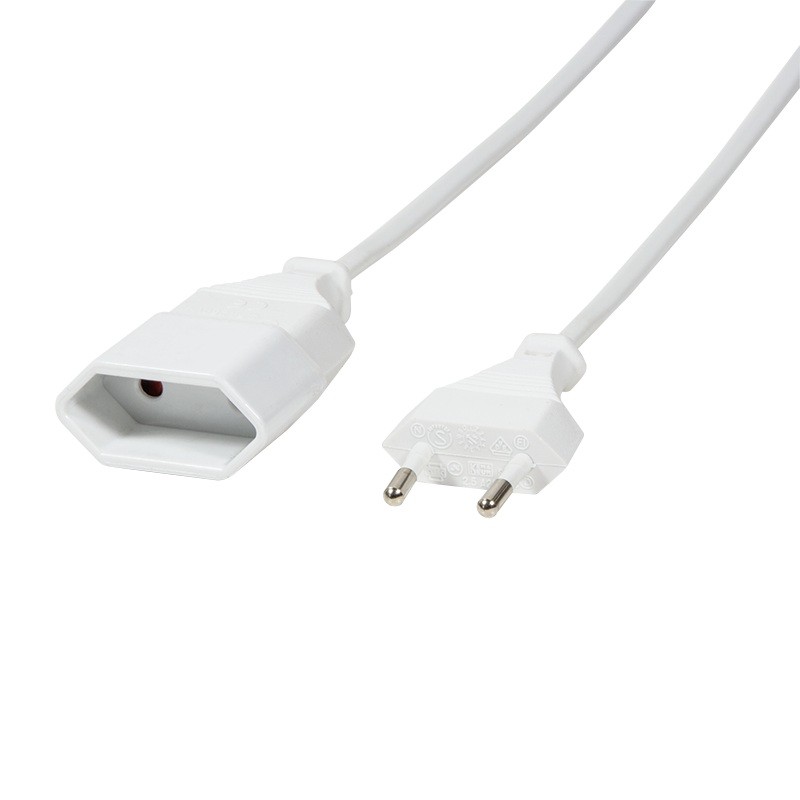 CABLU alimentare LOGILINK 3m, intrare Euro plug, iesire Euro socket, 10A, testat VDE, white, "CP127" (timbru verde 0.18 lei)