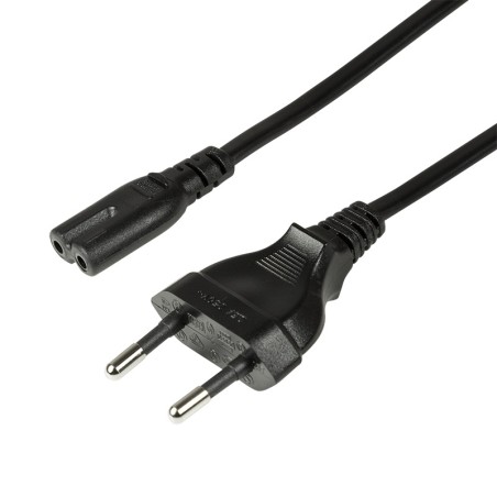 CABLU alimentare LOGILINK casetefon, 3m, intrare Euro plug, iesire C7, 10A, testat VDE, black, "CP145" (timbru verde 0.18 lei)