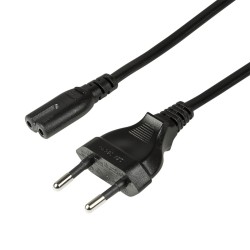 CABLU alimentare LOGILINK casetefon, 3m, intrare Euro plug, iesire C7, 10A, testat VDE, black, "CP145" (timbru verde 0.18 lei)