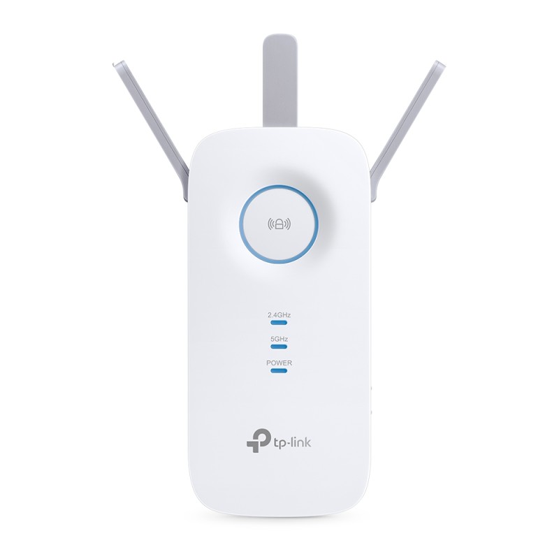 RANGE EXTENDER TP-LINK wireless 1900Mbps, 1 port Gigabit, 3 antene externe, dual band AC1900, 2.4GHz &amp; 5GHz "RE550" (timbru 