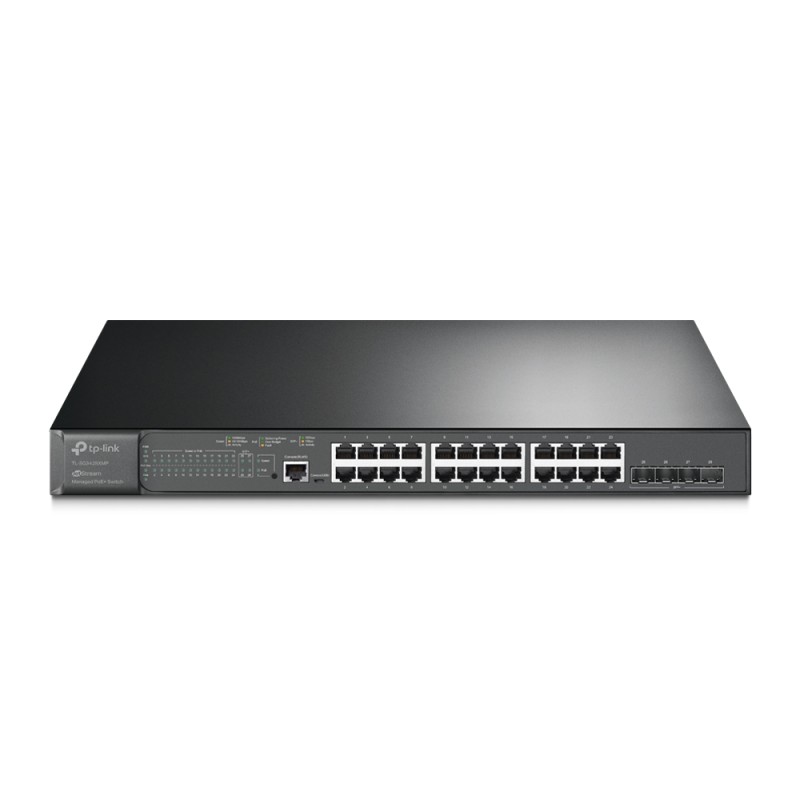Switch cu management L2 TP-Link POE, 24 Porturi Gigabit, 4 x SFP+ Gigabit "TL-SG3428XMP" (timbru verde 2 lei)