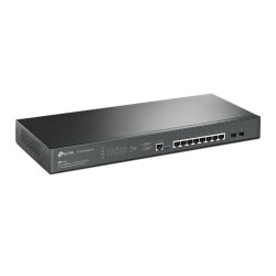 Switch TP-Link cu management L2+, 8 Porturi 2.5GBASE-T si 2-Port 10GE SFP+ L2+ Managed Switch with 8-Port PoE+ "TL-SG3210XHP-M2"