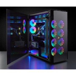 CARCASA CORSAIR Tower, ATX, "Obsidian Series 1000D Super-Tower Case", fara sursa, sticla securizata, fan x nu, USB 3.1 x 4, USB 