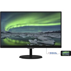 MONITOR PHILIPS 23", home, office, IPS, Full HD (1920 x 1080), Wide, 250 cd/mp, 5 ms, VGA, DVI, MHL-HDMI, "237E7QDSB/00" (timbru