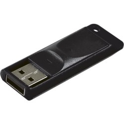MEMORIE USB VERBATIM StoreNGo SLIDER 64GB USB 2.0, NEGRU "98698" (TIMBRU VERDE 0.03 LEI)