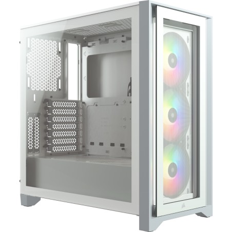 CARCASA CORSAIR Middle Tower, ATX, "iCUE 4000X RGB", fara sursa, sticla securizata, fan x 2, USB 3.0 x 2, USB 3.1 gen 2 Type-C x