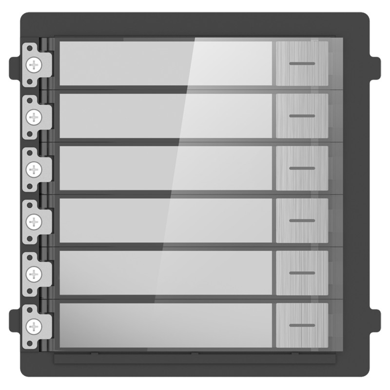 MODUL DE EXTENSIE CU 6 BUTOANE APELARE, "DS-KD-KK/S" (timbru verde 0.18 lei)