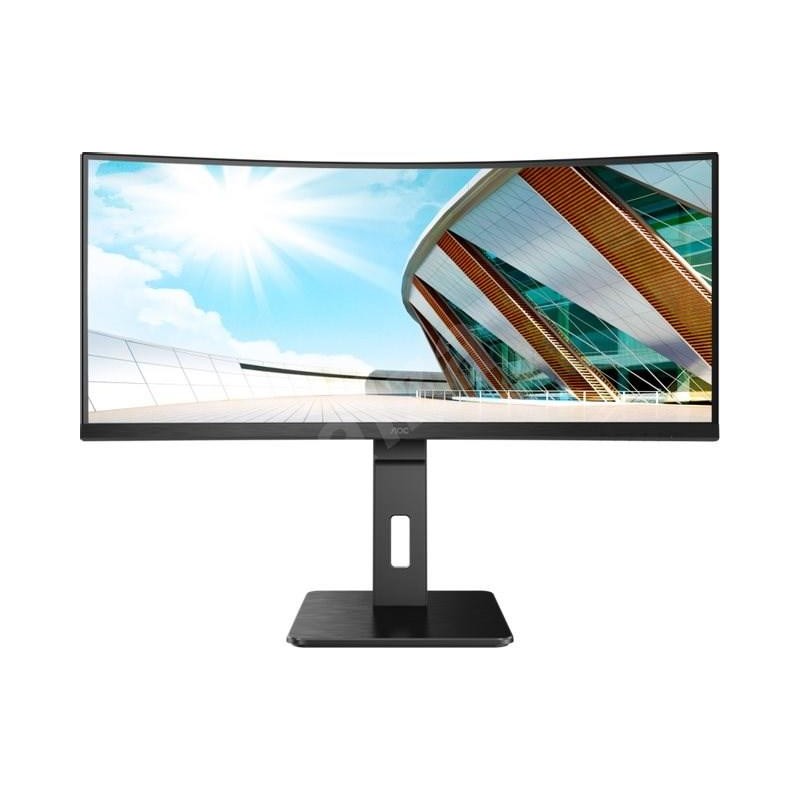 MONITOR  AOC - gaming 34 inch, Gaming, VA, UWQHD (3440 x 1440), Wide | curbat, 300 cd/mp, 1 ms, HDMI | DisplayPort, "CU34P2A" (t