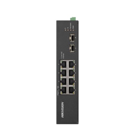 SWITCH Hikvision, Gigabit x 8, SFP x 2, carcasa metalica, "DS-3T0510HP-E/HS" (timbru verde 2 lei)