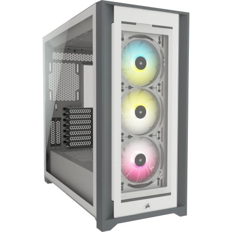 CARCASA CORSAIR Middle Tower,ATX, "iCUE 5000X RGB", fara sursa,sticla securizata,fan x 3, USB 3.0x2, USB 3.1 gen 2 Type-Cx1, Jac