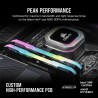 Memorie DDR Corsair DDR4 16 GB, frecventa 3200 MHz, 8 GB x 2 module, radiator, iluminare RGB, "CMH16GX4M2E3200C16"