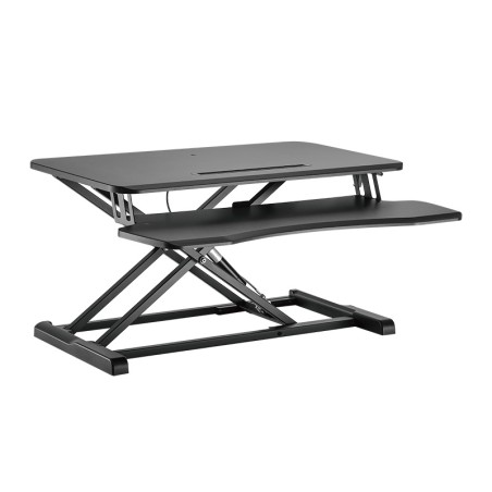 STAND de birou LOGILINK, pt 1 TV/monitor plat, curbat, diag. max nu e cazul, verticala, suport tastatura, max 15 Kg, "EO0033"
