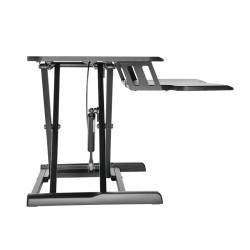 STAND de birou LOGILINK, pt 1 TV/monitor plat, curbat, diag. max nu e cazul, verticala, suport tastatura, max 15 Kg, "EO0033"