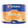 DVD-R VERBATIM  4.7GB, 120min, viteza 16x, 50 buc, Single Layer, shrink wrap, "Matt Silver" "43791"