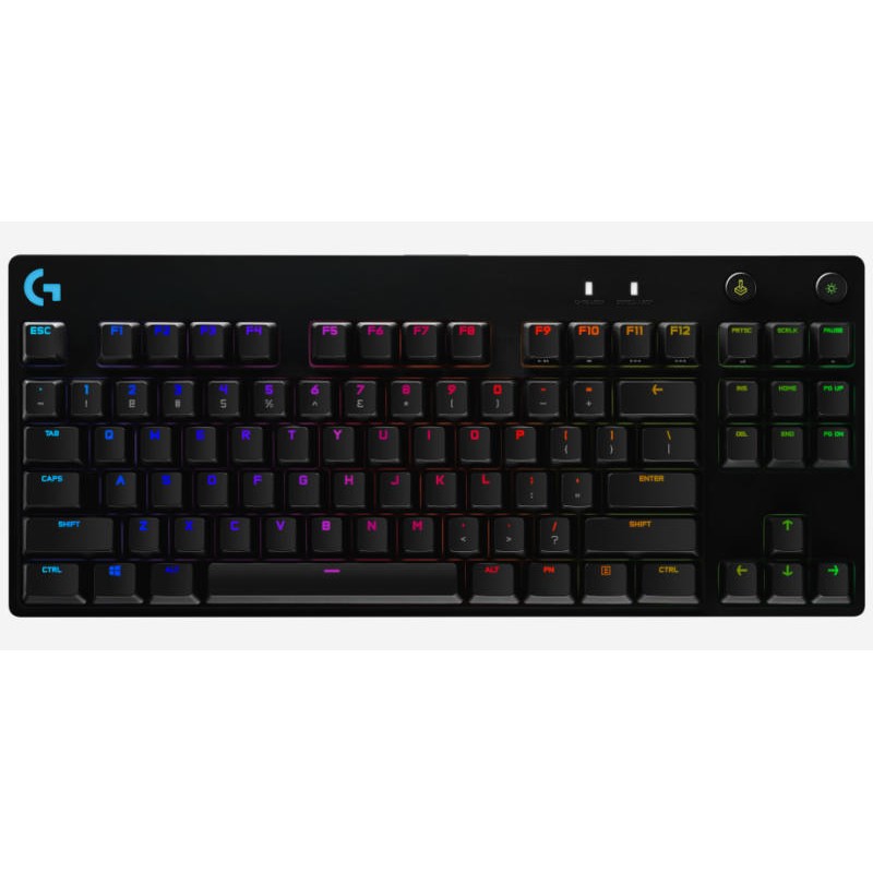 LOGITECH G Pro Mechanical Gaming Keyboard-US INTL-USB, "920-009392" (timbru verde 0.8 lei)