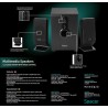 BOXE SPACER 2.1, RMS: 11W (2 x 3W + 5W), control volum, bass, 220V alimentare, black, "SPB-2200" (timbru verde 2.00 lei)  261900