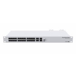 SWITCH Mikrotik, 10/100 x 1, SFP+ x 24 | QSFP+ x 2, managed, rackabil, "CRS326-24S+2Q+RM" (timbru verde 2 lei)