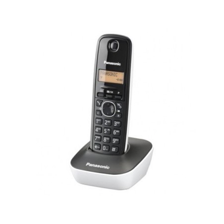 Telefon DECT alb/negru, KX-TG1611FXW, Panasonic, "KX-TG1611FXW" (timbru verde 0.8 lei)