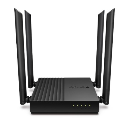 ROUTER TP-LINK wireless 1200Mbps, MU-MIMO, 4 porturi Gigabit, 4 antene externe, Dual Band AC1200 "Archer C64" (timbru verde 0.8 