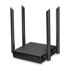 ROUTER TP-LINK wireless 1200Mbps, MU-MIMO, 4 porturi Gigabit, 4 antene externe, Dual Band AC1200 "Archer C64" (timbru verde 0.8 