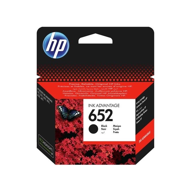 Cartus Cerneala Original HP Black, nr.652, pentru DESKJET 2135 AIO, , (timbru verde 0.15 lei), "F6V25AE"