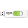 MEMORIE USB ADATA 128 GB, USB 3.1, retractabila, carcasa plastic, alb/ verde, "AUV320-128G-RWHGN" (timbru verde 0.03 lei)