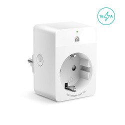 PRIZA inteligenta TP-LINK, Monitorizare consum,Slim, Schuko x 1, conectare prin Schuko (T), 16 A, programare prin smartphone, Wi