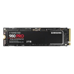 SSD SAMSUNG, 980 PRO, 2TB, M.2, PCIe Gen4.0 x4, V-Nand 3bit MLC, R/W: 7000 MB/s/5100 MB/s "MZ-V8P2T0BW"