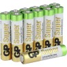 Baterie GP Batteries, Super Alcalina AAA (LR03) 1.5V alcalina, shrink 12 buc. "GP24A-2VES12" "GPPCA24AS115" - 18349 (timbru verd