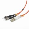 CABLU FIBRA OPTICA duplex multimode, 10m, conectori LC-ST, bulk, Gembird "CFO-LCST-OM2-10M"
