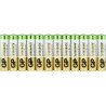 Baterie GP Batteries, Super Alcalina AAA (LR03) 1.5V alcalina, shrink 12 buc. "GP24A-2VES12" "GPPCA24AS115" - 18349 (timbru verd