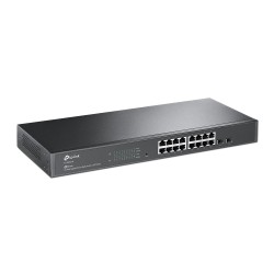 SWITCH TP-LINK L2+ cu management 16 porturi Gigabit + 2 sloturi SFP, carcasa metalica, rackabil "TL-SG2218" (timbru verde 2 lei)