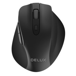 MOUSE DELUX, PC sau NB, wireless, 2.4GHz, optic, 1600 dpi, butoane/scroll 6/1, , negru, "M517GX" (timbru verde 0.18 lei)