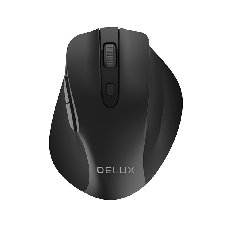 MOUSE DELUX, PC sau NB, wireless, 2.4GHz, optic, 1600 dpi, butoane/scroll 6/1, , negru, "M517GX" (timbru verde 0.18 lei)