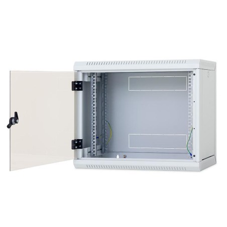 TRITON RACK de PERETE 6U 600mm usa sticla panouri laterale detasabile,sectiuni acces cab sus/jos/spate securizare cu cheie,perec