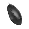 MOUSE DELUX, PC sau NB, cu fir, USB, optic, 3200 dpi, butoane/scroll 4/1, , negru, "M366BU-BK" (timbru verde 0.18 lei)