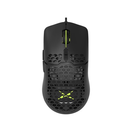 MOUSE DELUX, gaming, cu fir, USB, optic, 7200 dpi, butoane/scroll 7/1, RGB light, cablu braided, negru, "M700A-BK" (timbru verde
