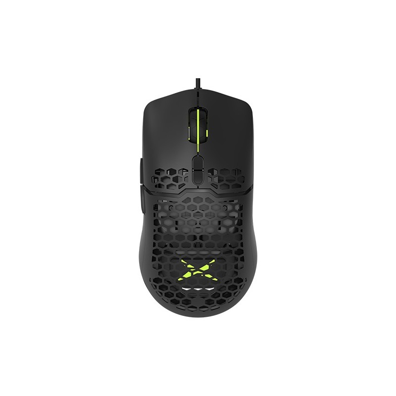 MOUSE DELUX, gaming, cu fir, USB, optic, 7200 dpi, butoane/scroll 7/1, RGB light, cablu braided, negru, "M700A-BK" (timbru verde