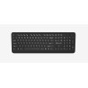 TASTATURA DELUX, wireless, 104 taste, multimedia 12 combinatii FN , USB, negru, "K193G-BK" (timbru verde 0.8 lei)