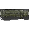 TASTATURA DELUX, gaming, cu fir, 104 taste, multimedia 7 taste, RGB backlight, palm rest, software, USB, negru, "K9600-BK" (timb