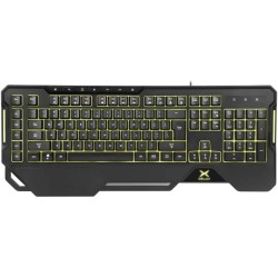 TASTATURA DELUX, gaming, cu fir, 104 taste, multimedia 7 taste, RGB backlight, palm rest, software, USB, negru, "K9600-BK" (timb