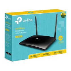 ROUTER TP-LINK wireless. 4G LTE (desktop),  300Mbps, 3 porturi 10/100Mbps + 1 WAN/LAN, "TL-MR6400" (timbru verde 0.8 lei)