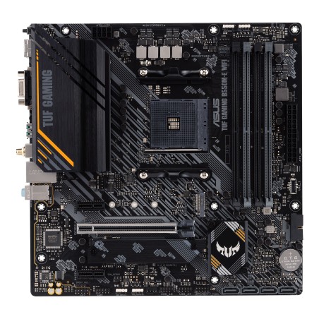 PLACA de BAZA Asus "TUF B550M-E", skt AM4, ATX, AMD B550, 4 x DDR4, max. 128 GB, 4 x SATA, 2 x M.2, 7.1, "TUF B550M-E"