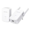 Kit Powerline Wi-Fi Gigabit MERCUSYS, Wi-Fi de 300 Mbps 2.4Ghz, tehnologie AV2, AV1000, pana la 1000 Mbps, RJ-45 x 1 porturi 10/