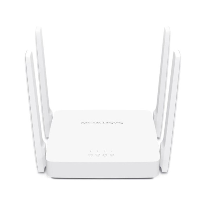 ROUTER MERCUSYS wireless 1200Mbps, 2 porturi LAN 10/100 Mbps, 1 x WAN 10/100 Mbps, 4 x antene externe, Dual Band AC1200 "AC10" (