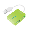 HUB extern LOGILINK, porturi USB: USB 2.0 x 4, conectare prin USB 2.0, Smile, verde, "UA0138" (timbru verde 0.18 lei)