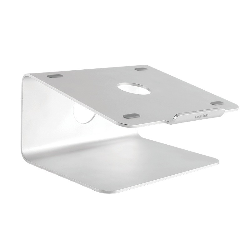 SUPORT de birou LOGILINK pt. notebook, rotatie 360gradei, design ventilat, suporta dimensiuni 11-17"l, aluminiu, gri, "AA0104"