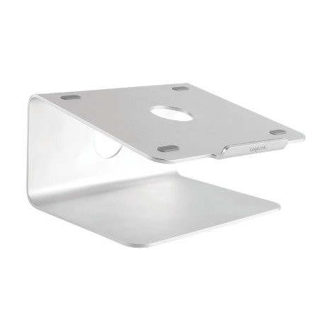 SUPORT de birou LOGILINK pt. notebook, rotatie 360gradei, design ventilat, suporta dimensiuni 11-17"l, aluminiu, gri, "AA0104"